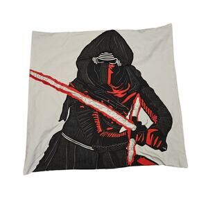 NEW Pottery Barn Kids Star Wars Kylo Ren Cotton 26x26 in Pillow Sham Gray